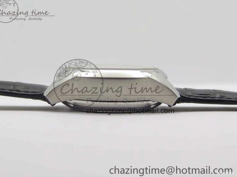 0812 De Ville Chronograph SS OMF 1:1 Best Edition Black Dial On Black Leather Strap A Fashionable 8109